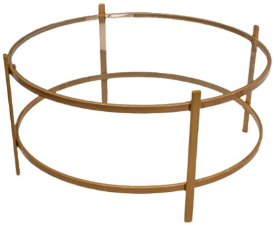Signature Design by Ashley® Pearlox 3-Piece Glass Top Occasional Table Set with Gold Base-1
