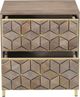 Moe's Home Collection Corolla Light Grey Nightstand-1