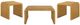 Coaster® Juanita 3-Piece Natural Occasional Table Set-0