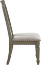 ACME Furniture Zumala 2-Piece Beige/Weathered Oak Side Chair Set-4