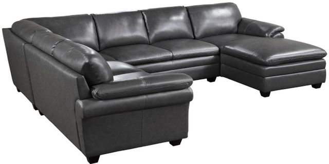 Homelegance® Exton 4-Piece Gray Sectional-0
