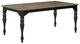 Liberty Furniture Magnolia Manor Weathered Bark Dining Table with Antique Black Base-0