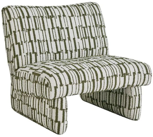 Uttermost® Willa Moss Green/Off-White Accent Chair-0