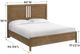 Whittier Wood® Furniture Bailey Nutmeg King Panel Bed-1
