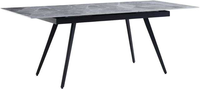 Modus Furniture Lucia Piedra Dining Table with Black Base-0