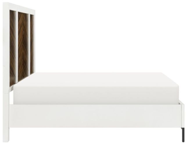 Homelegance® Oslo Walnut/White California King Panel Bed-3