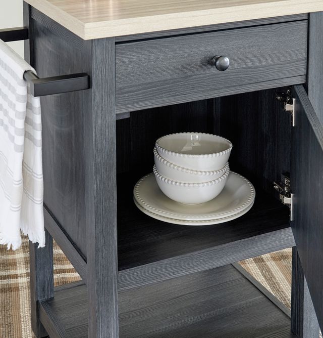Signature Design by Ashley® Boderidge Gray Bar Cart-4