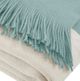 Olliix by INK+IVY Stockholm Aqua 50" x 60" Color Block Faux Cashmere Throw-1