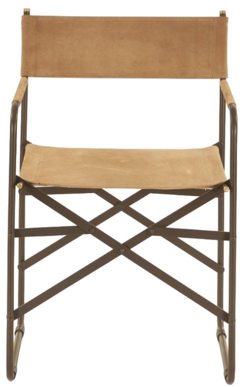 Home Trends & Design Copenhagen Sand Suede Dining Chair-1