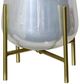 StyleCraft Ird Milky White/Gold Hurricane with Stand-2