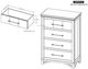 International Furniture Direct Walnut Reddish Brown Chest-2