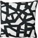 Uttermost® Draft Black/White Polyester Indoor-Outdoor Pillow-0