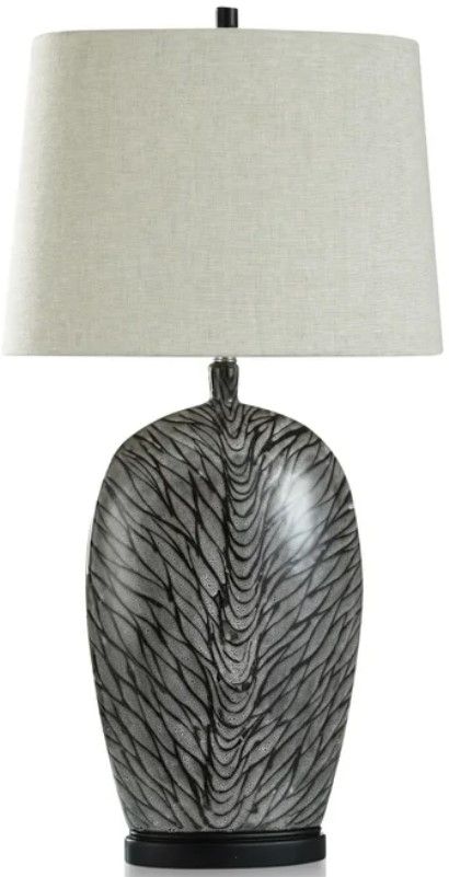 Stylecraft Obsidian Silver/Light Gray Table Lamp-0