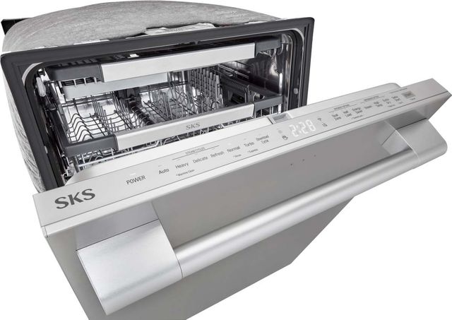 SKS PowerSteam® 24" Stainless Steel Top Control Built In Dishwasher-4