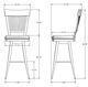 Amisco Customizable Annabelle Swivel Bar Stool-1