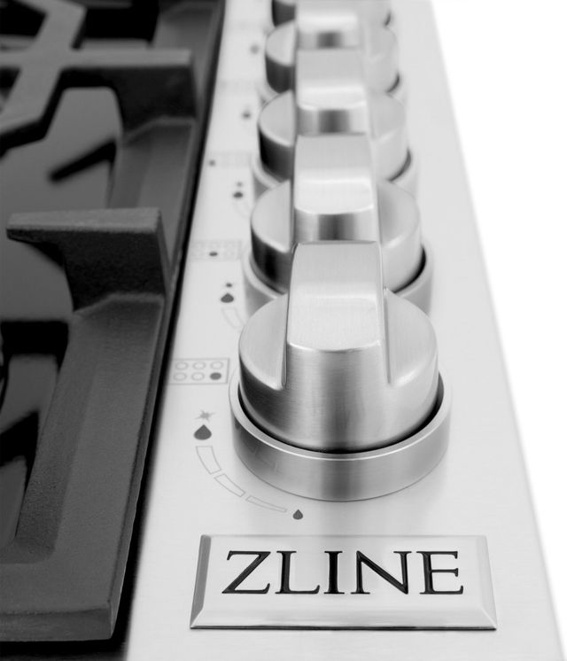 ZLINE Professional 36" Black Porcelain Gas Dropin Cooktop-3