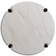 Tommy Bahama® Outdoor Pavlova Graphite Round End Table with Ivory Weatherstone Top-1
