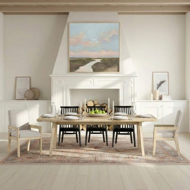 Intercon Arcadia Antique Oak Fixed Top Leg Table-1