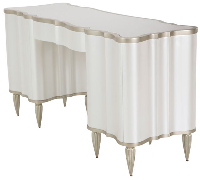 Michael Amini® London Place Creamy Pearl Vanity Desk-3