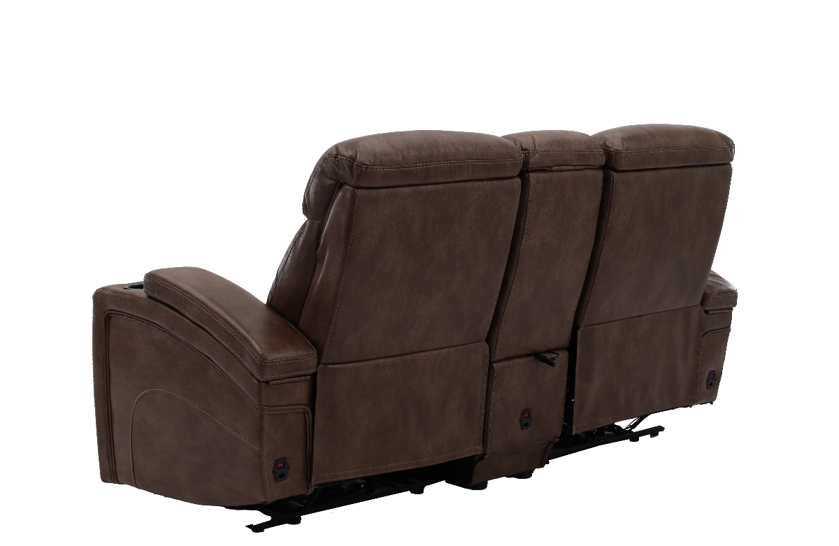 Man Wah 70502 Coco Power Zero Gravity Reclining Console Loveseat