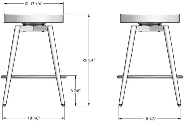 Amisco Customizable Nox Swivel Counter Stool-3