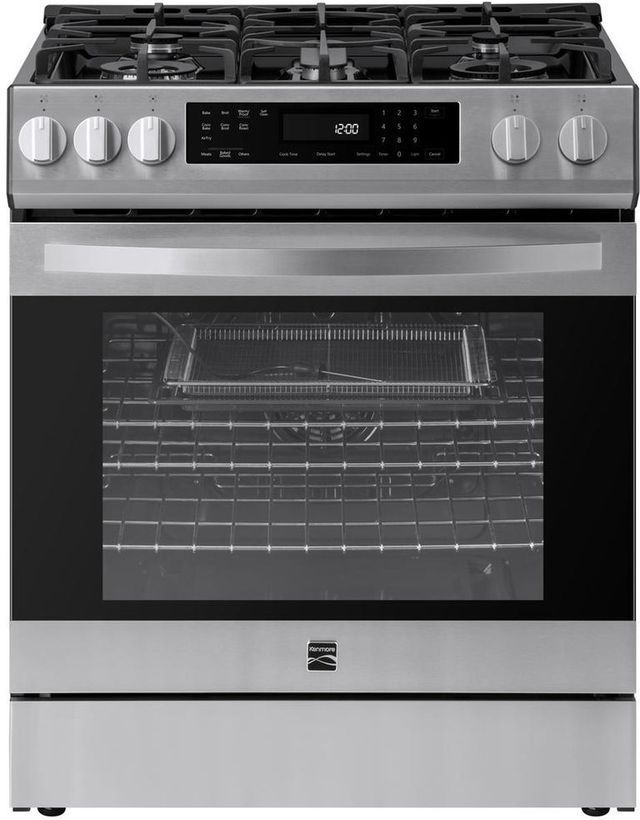 Kenmore® 30” Stainless Steel Front Control Slide-In Gas Range-0