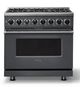 Viking® 7 Series 36" Cast Black Pro Style Dual Fuel Range-0