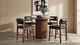 Coaster® Hamlyn 5-Piece Black/Walnut Counter Dining Set-1