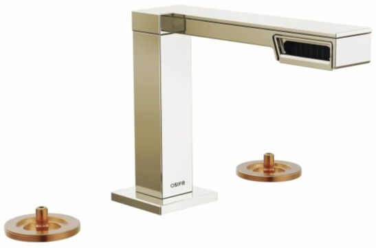 Brizo Frank Lloyd Wright® Brilliance® Polished Nickel Widespread Lavatory Faucet-0