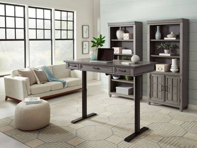 aspenhome® Caraway Aged Slate 60" Lift Desk-2