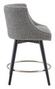 Olliix by Madison Park Mateo Grey Swivel Counter Stool-2