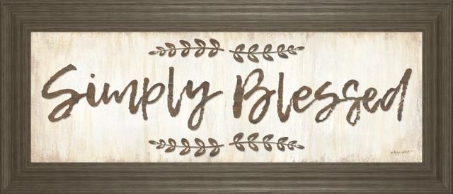Classy Art Simply Blessed by Annie Lapoint Wall Art-0