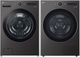 LG Black Steel Front Load Washer & Electric Dryer Laundry Pair-0