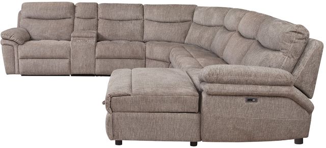 Behold™ Home Waverly 6-Piece Driftwood Power Reclining Sectional and Chaise-2