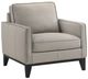 New Classic® Home Furnishings Aaron Leather Mist Gray Chair-0