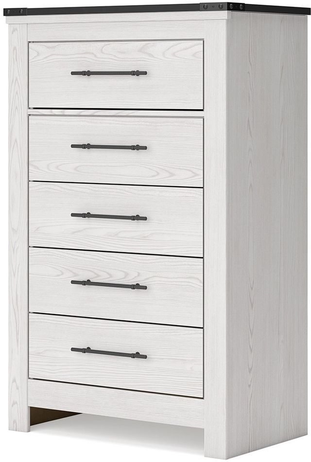 Signature Design by Ashley® Schoenberg White Rustic Chest of Drawers-2