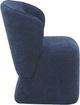 Moe's Home Collection Larson Navy Blue Rolling Dining Chair-2