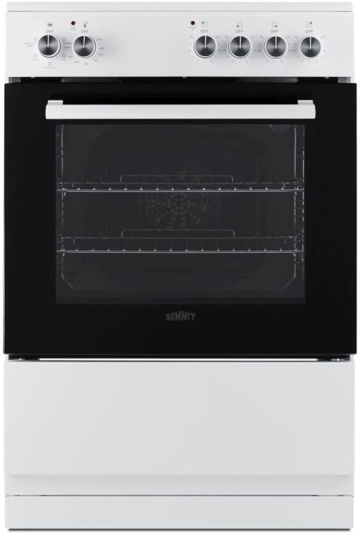 Summit® 23" White Freestanding Electric Range -0