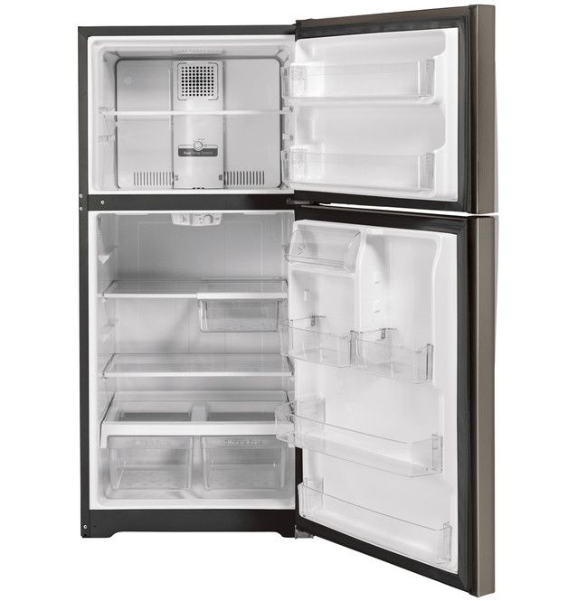 GE® 33" 21.9 Cu. Ft. Slate Top Freezer Refrigerator-3