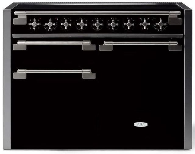 AGA™ Elise 48" Matte Black Pro Style Induction Range-0