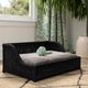 TOV Furniture Poppy Black Rattan Small Pet Bed-1