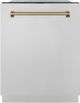 ZLINE Autograph Edition 24" Stainless Steel Built In Dishwasher with Champagne Bronze Handle-0