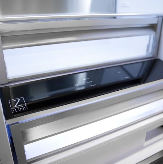 ZLINE 60" 32.2 Cu. Ft. Stainless Steel Built In French Door Refrigerator with Water Dispensers and Ice Makers-3