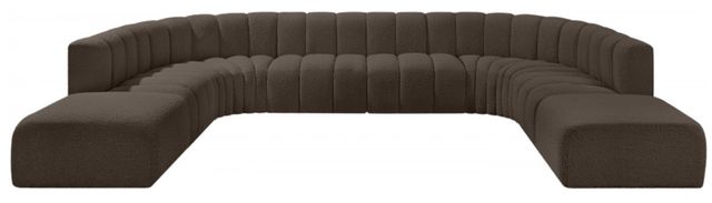 Meridian Furniture Arc 10-Piece Brown Sectional-1