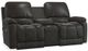La-Z-Boy® Greyson Dark Chocolate Leather Power Reclining Loveseat with Console-0