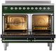 Ilve® Nostalgie II Series 40" Emerald Green Pro Style Induction Range-1