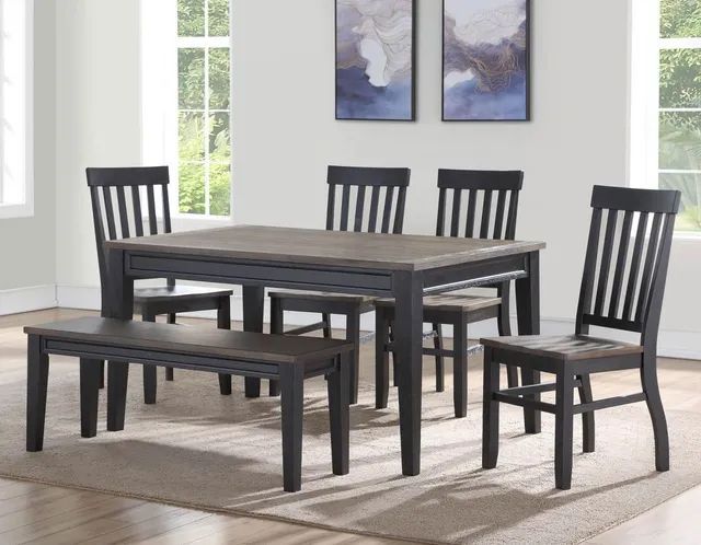 Steve Silver Co. Raven Noir Driftwood/Ebony Bench-2