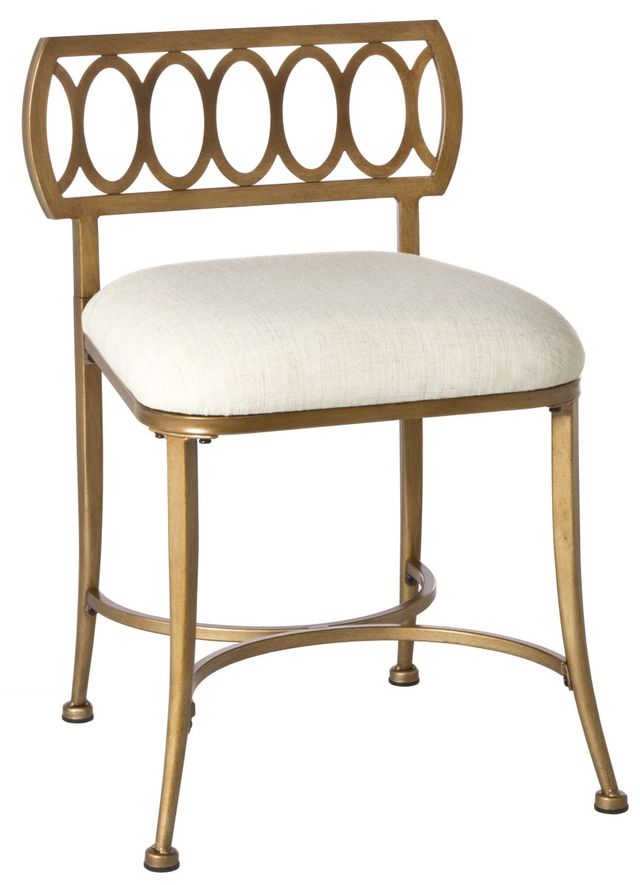 HH2 Home Canal Street Bronze/Cream Vanity Stool-0
