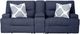 Signature Design by Ashley® Acklen Place 2-Piece Navy Power Reclining Sectional Loveseat-2