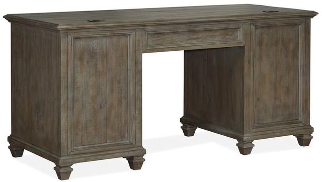 Magnussen Home® Lancaster Dovetail Grey Executive Desk-3